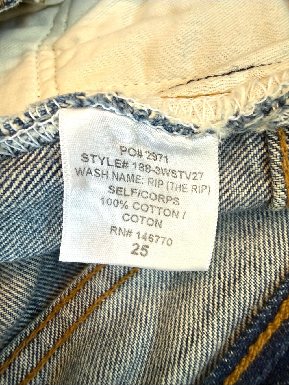 RE/DONE Originals Distressed Straight Leg Jeans Light Wash style # 188-3WSTV27 - Picture 8 of 15
